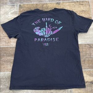 Billabong Men's Navy Birds of Paradise Graphic Tee Short Sleeve T-Shirt Small S